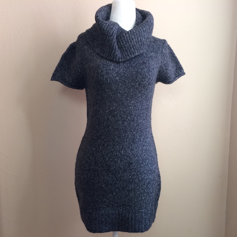 Cowl Neck Sweater Dress/Tunic - Medium